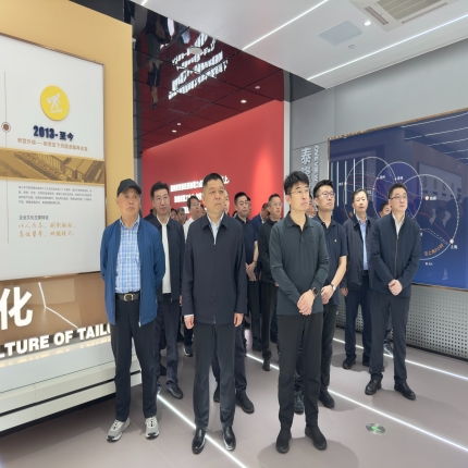 寧陽(yáng)縣黨政代表團來(lái)泰隆參觀(guān)調研